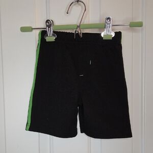 Marvel Kids Black Shorts with Green Accents